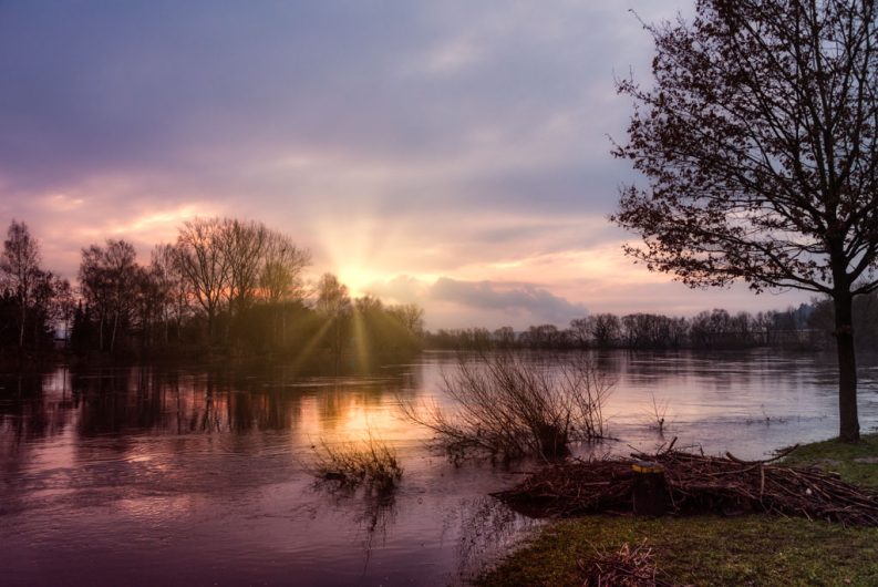 Galerie Aktuell: Die Weser bei Sonnenaufgang