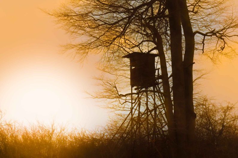 Weserbergland: Landschaft mit intensivem Sonnenaufgang